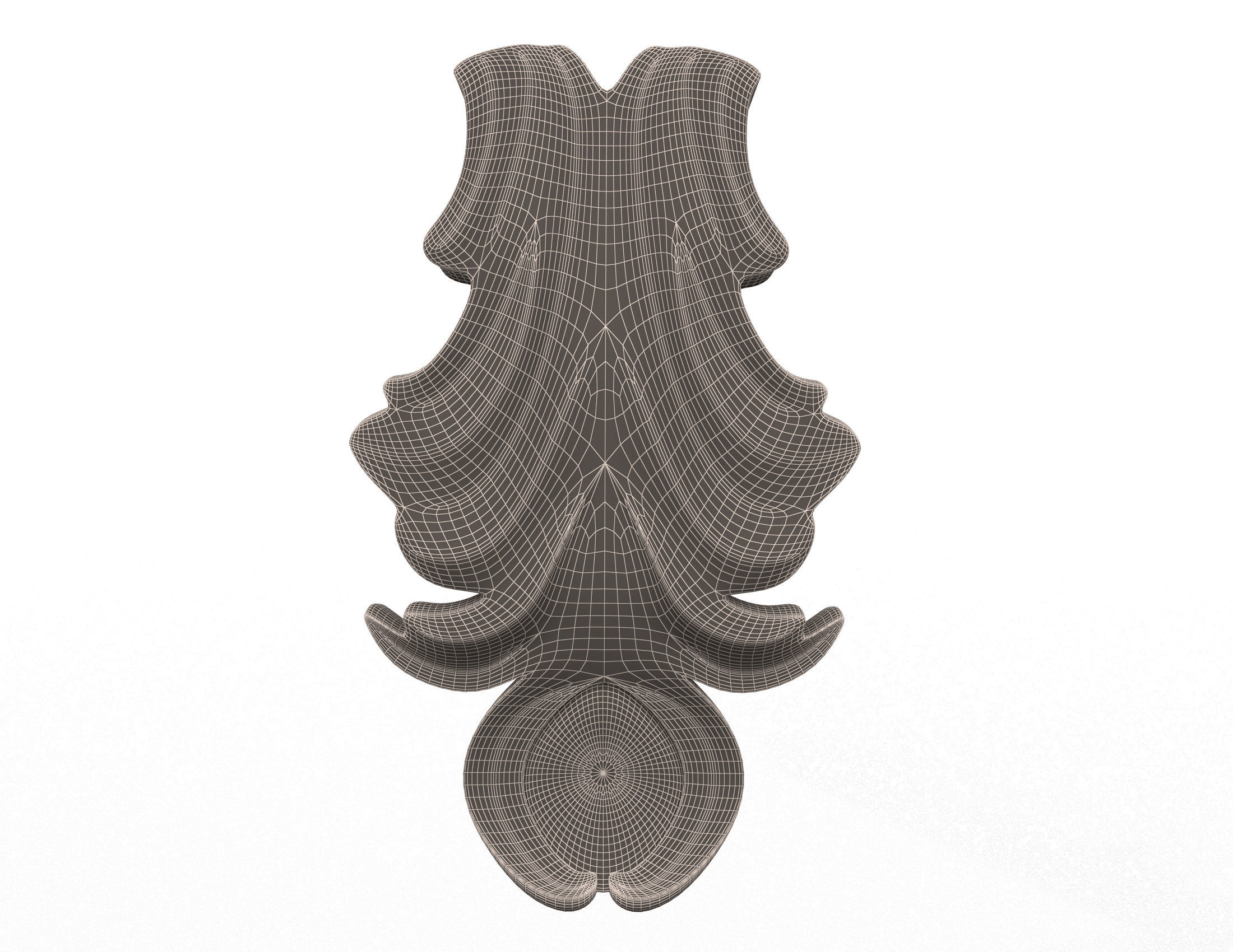 Collection of 40 Classic Carvings 01 Low-poly 3D model_123