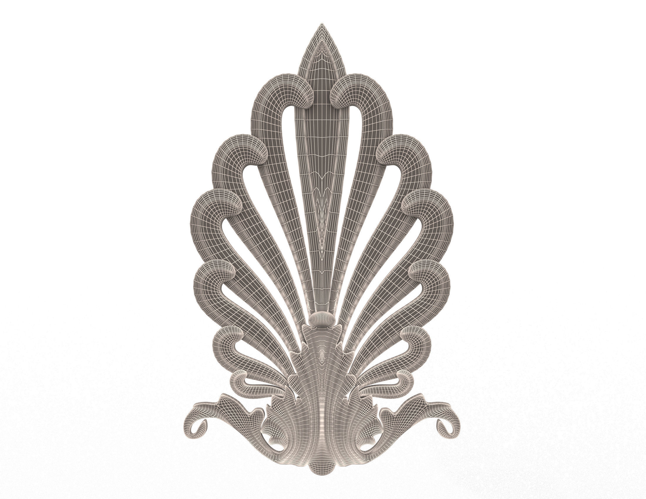Collection of 40 Classic Carvings 01 Low-poly 3D model_139