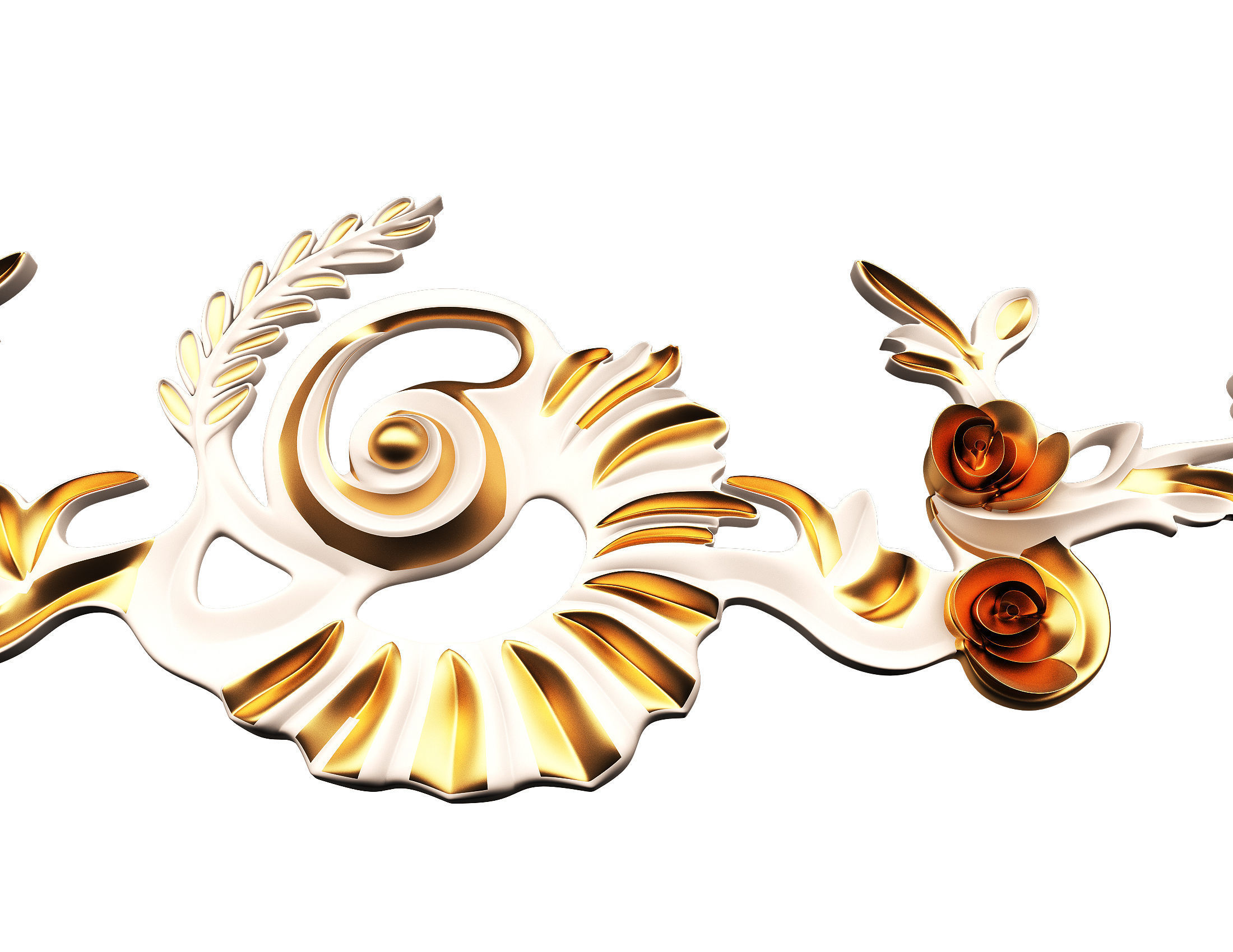 Collection of 40 Classic Carvings 01 Low-poly 3D model_51