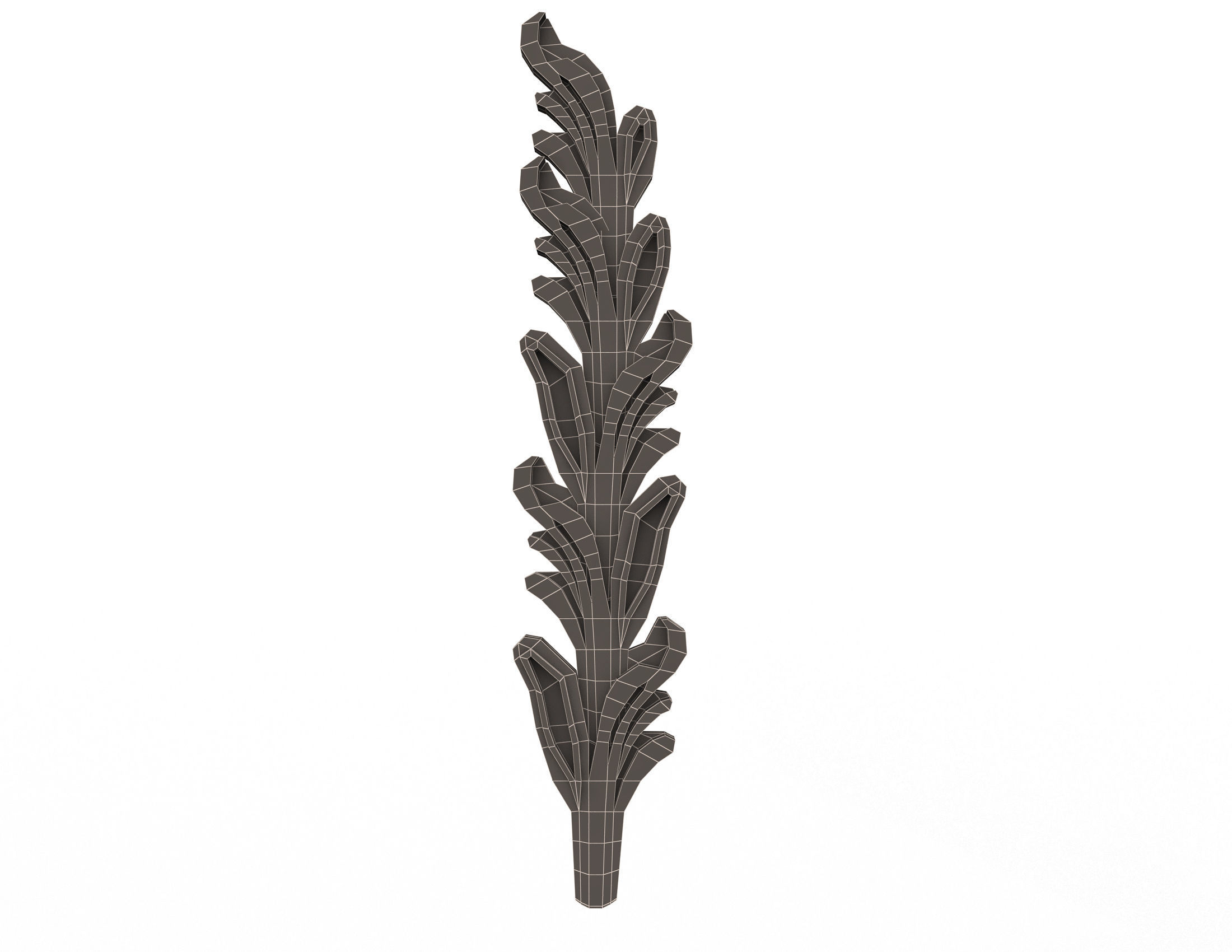 Collection of 40 Classic Carvings 01 Low-poly 3D model_117