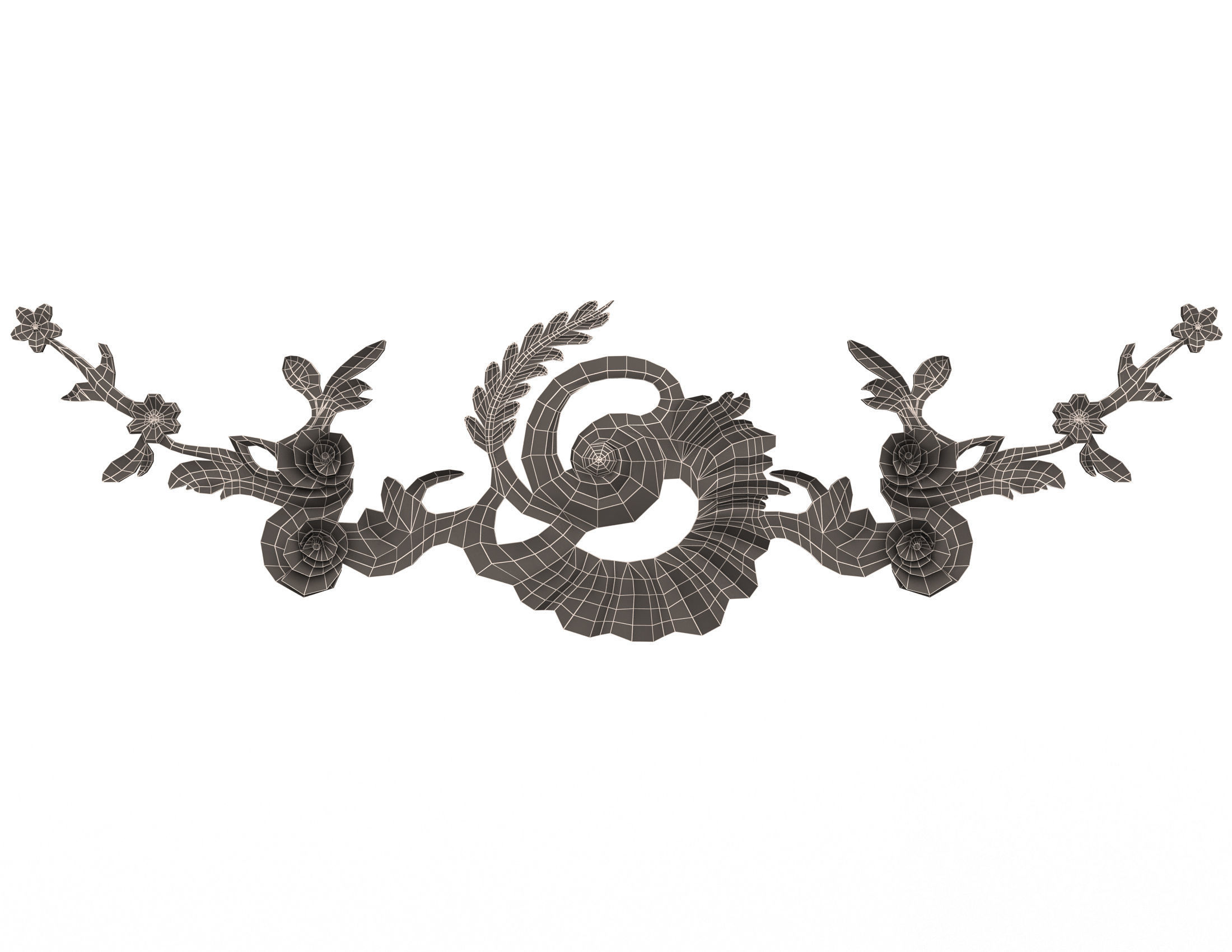 Collection of 40 Classic Carvings 01 Low-poly 3D model_107