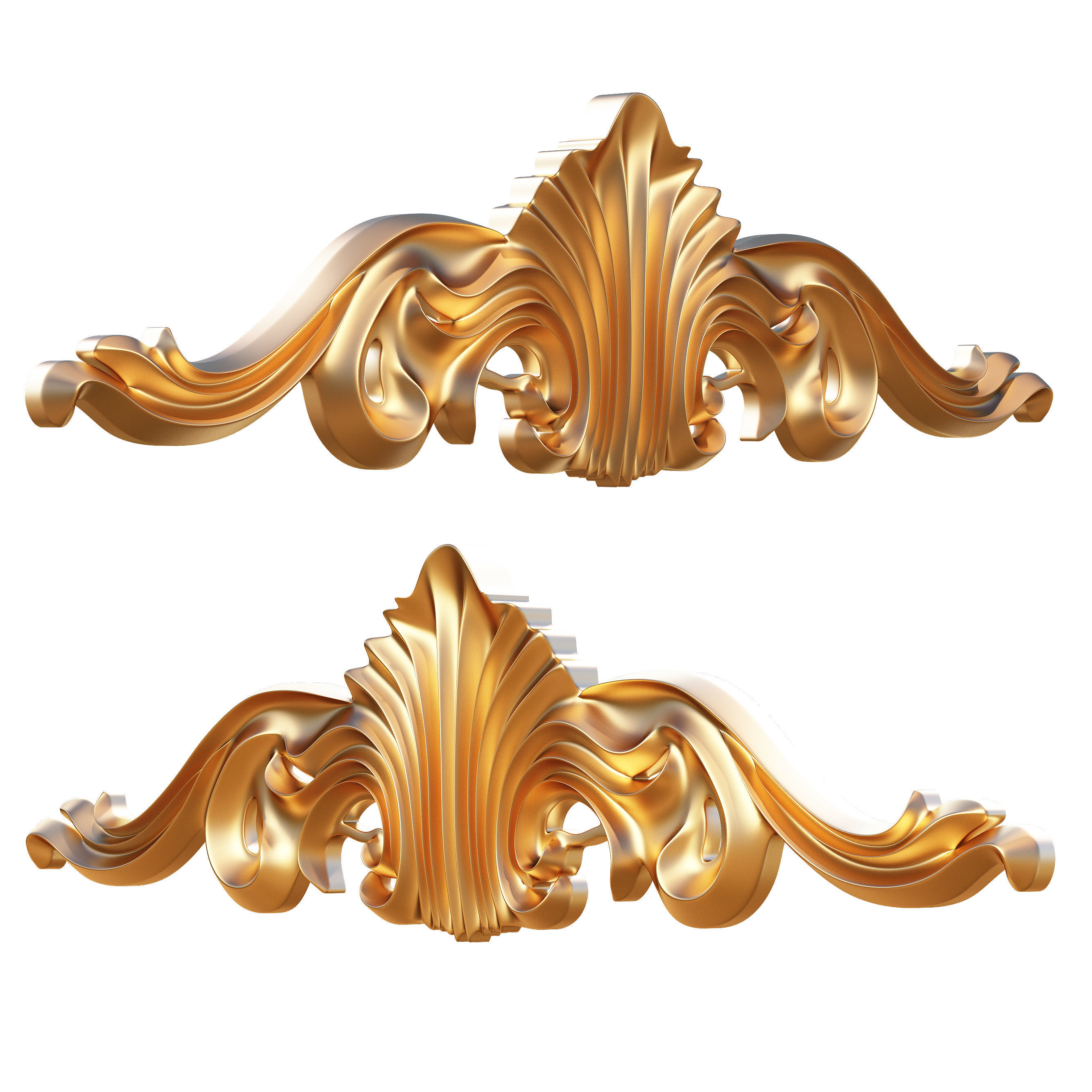 Collection of 40 Classic Carvings 01 Low-poly 3D model_57