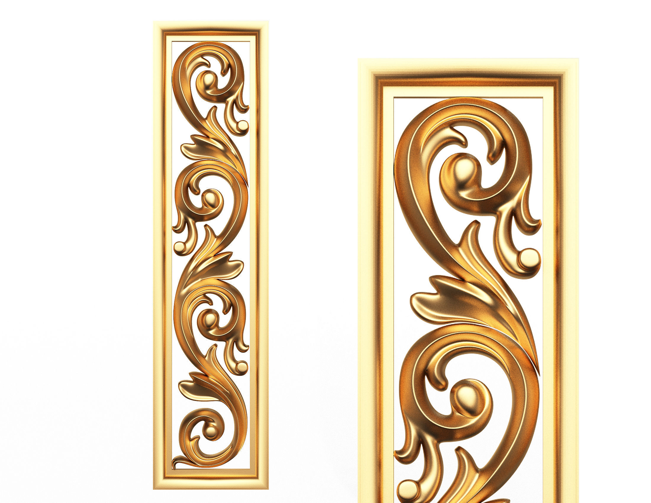 Collection of 40 Classic Carvings 01 Low-poly 3D model_30