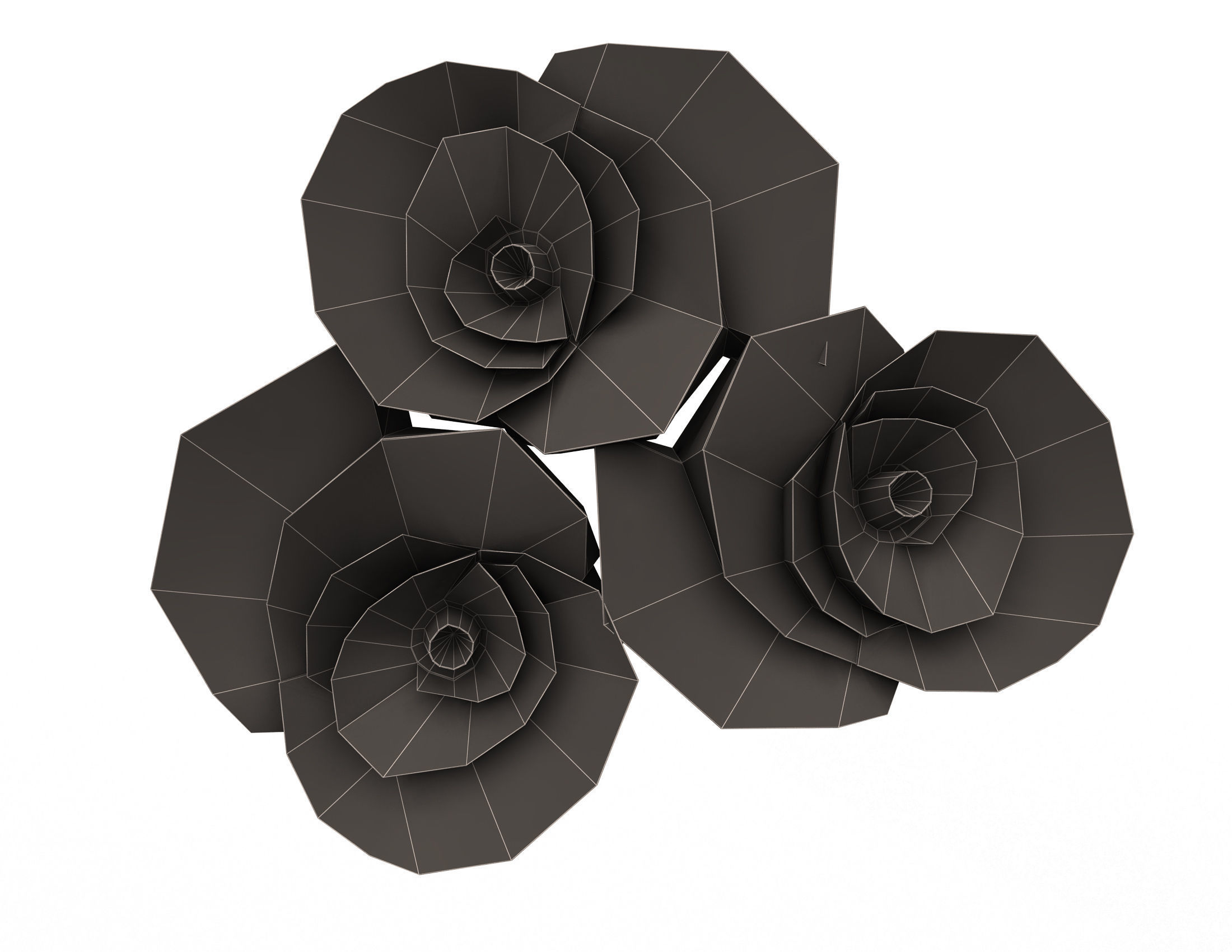 Collection of 40 Classic Carvings 01 Low-poly 3D model_127