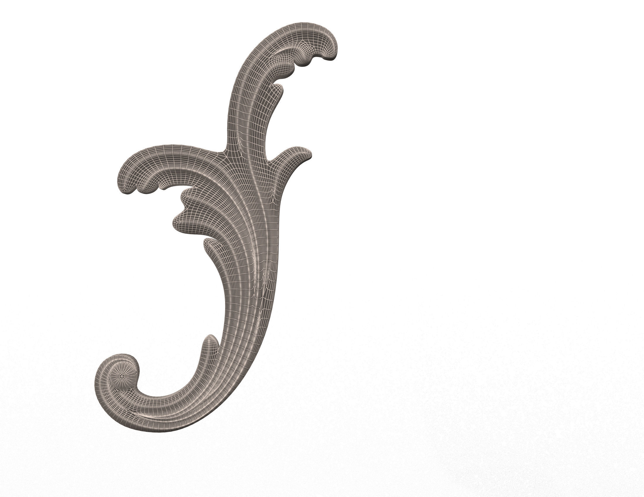 Collection of 40 Classic Carvings 01 Low-poly 3D model_70
