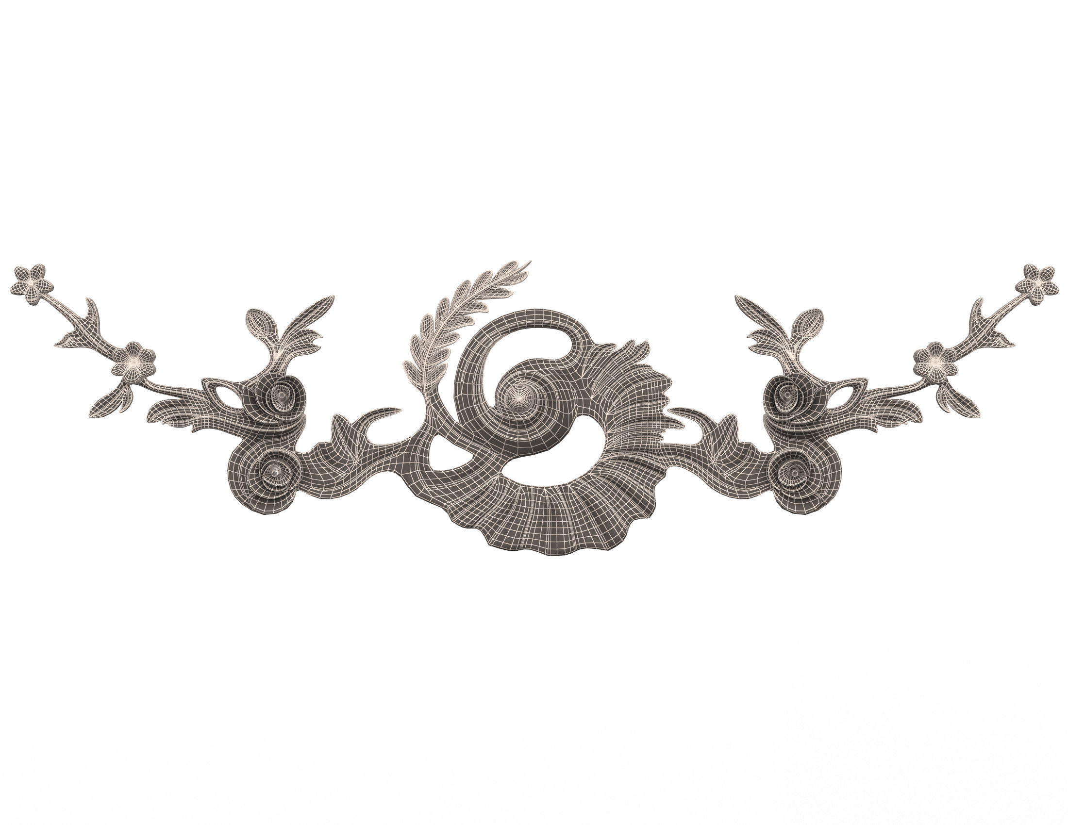 Collection of 40 Classic Carvings 01 Low-poly 3D model_109