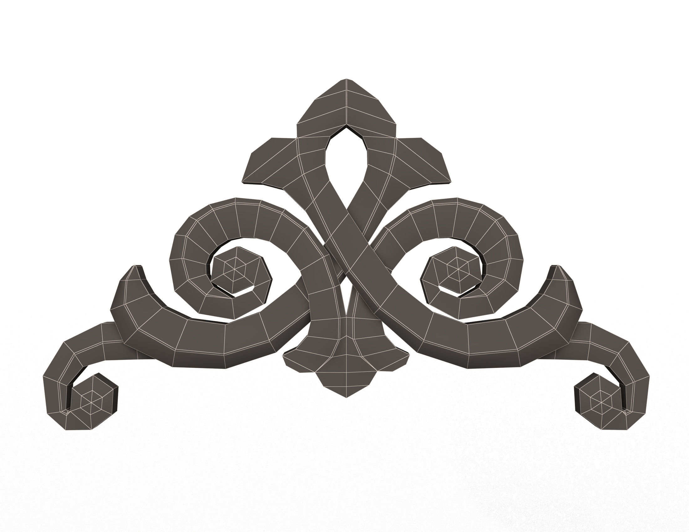 Collection of 40 Classic Carvings 01 Low-poly 3D model_90