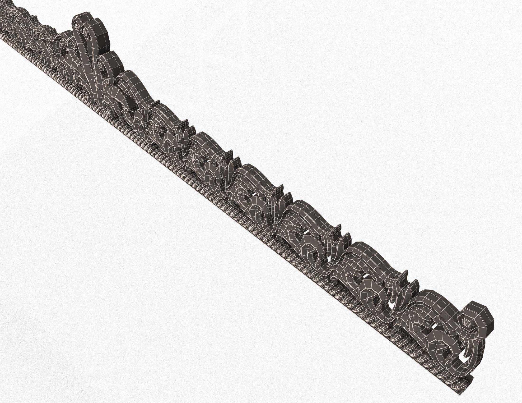 Collection of 40 Classic Carvings 01 Low-poly 3D model_147