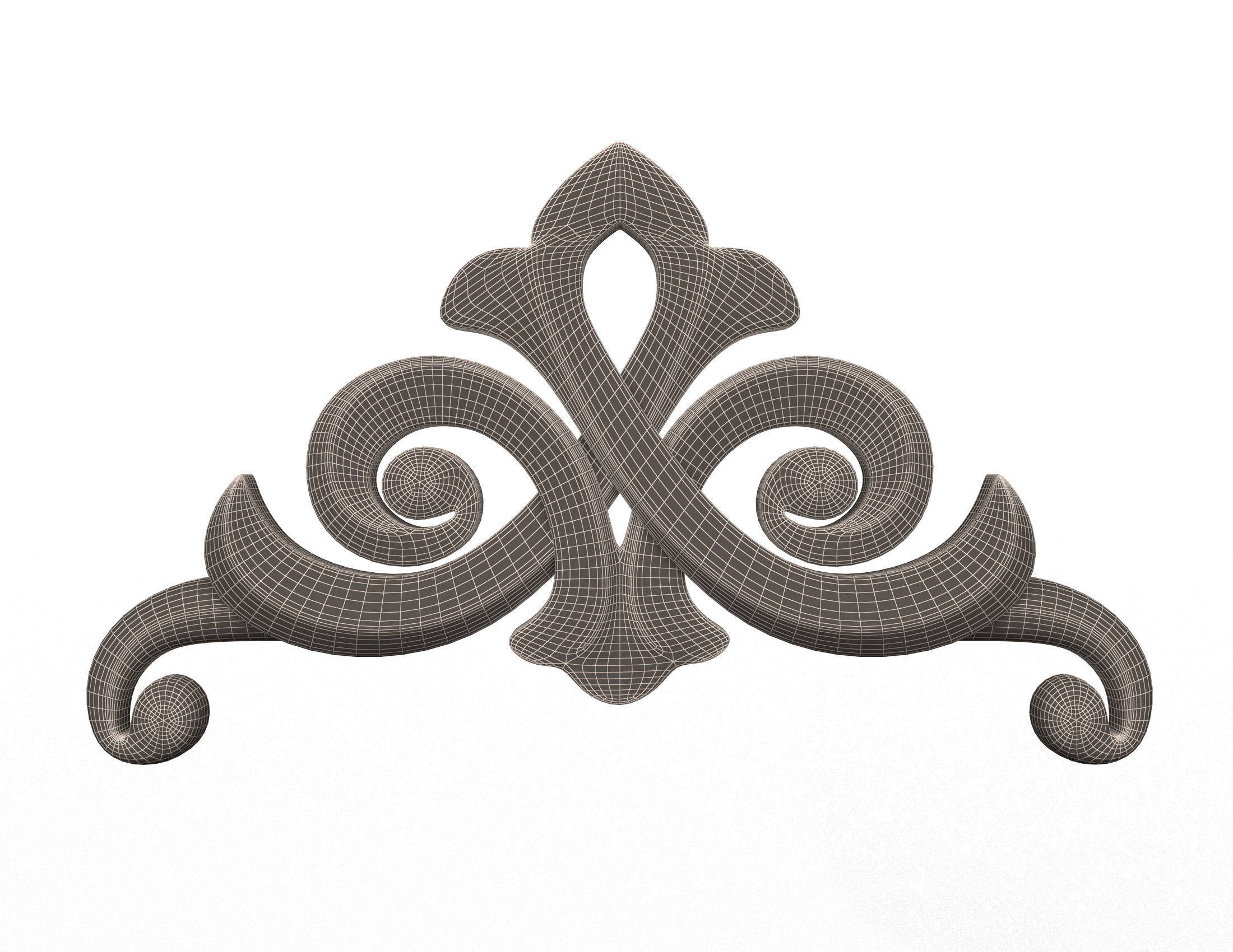 Collection of 40 Classic Carvings 01 Low-poly 3D model_97