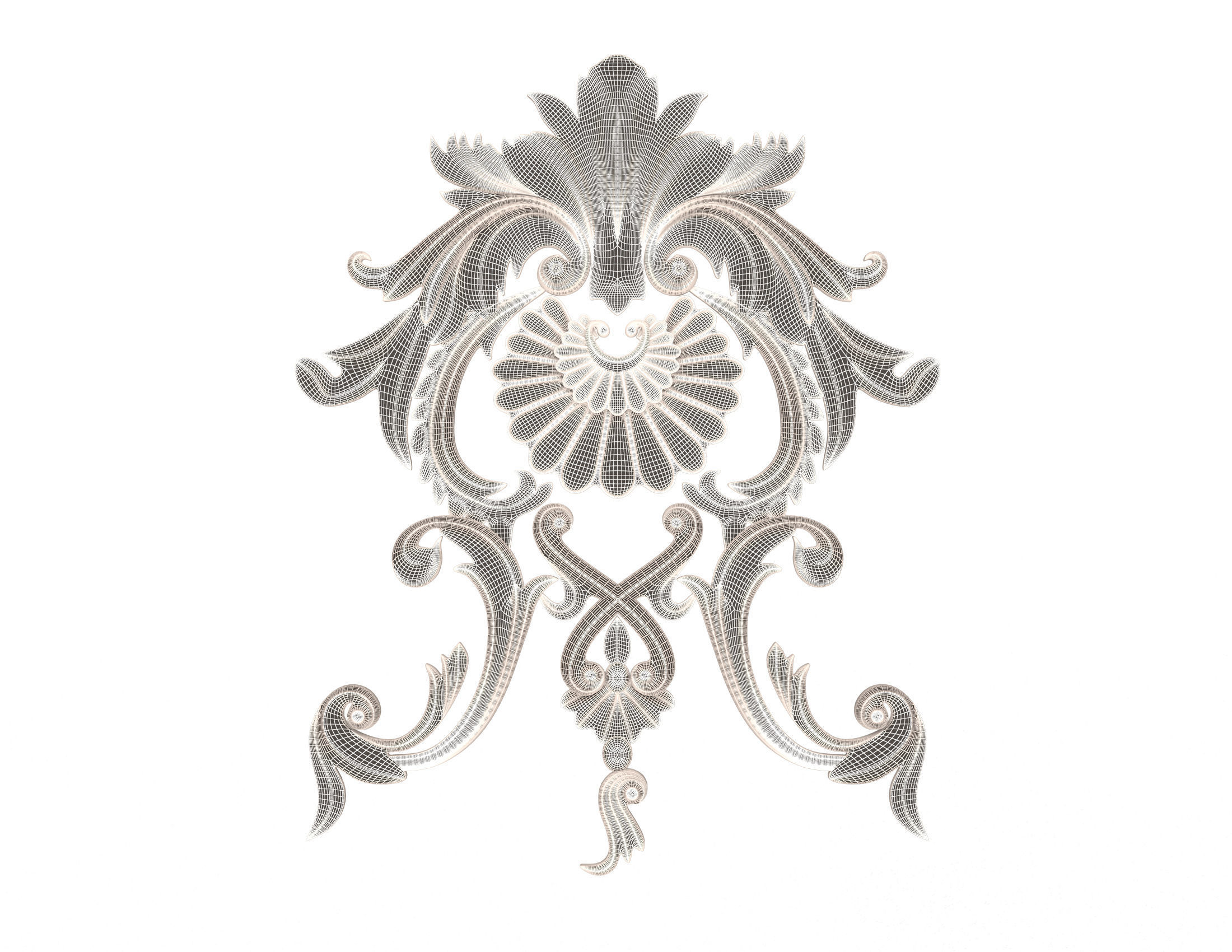 Collection of 40 Classic Carvings 01 Low-poly 3D model_135