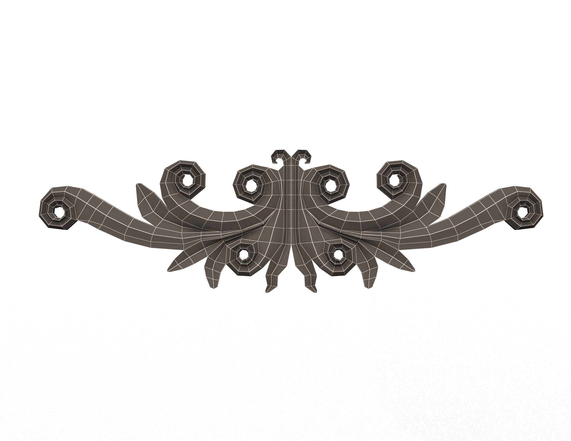 Collection of 40 Classic Carvings 01 Low-poly 3D model_104