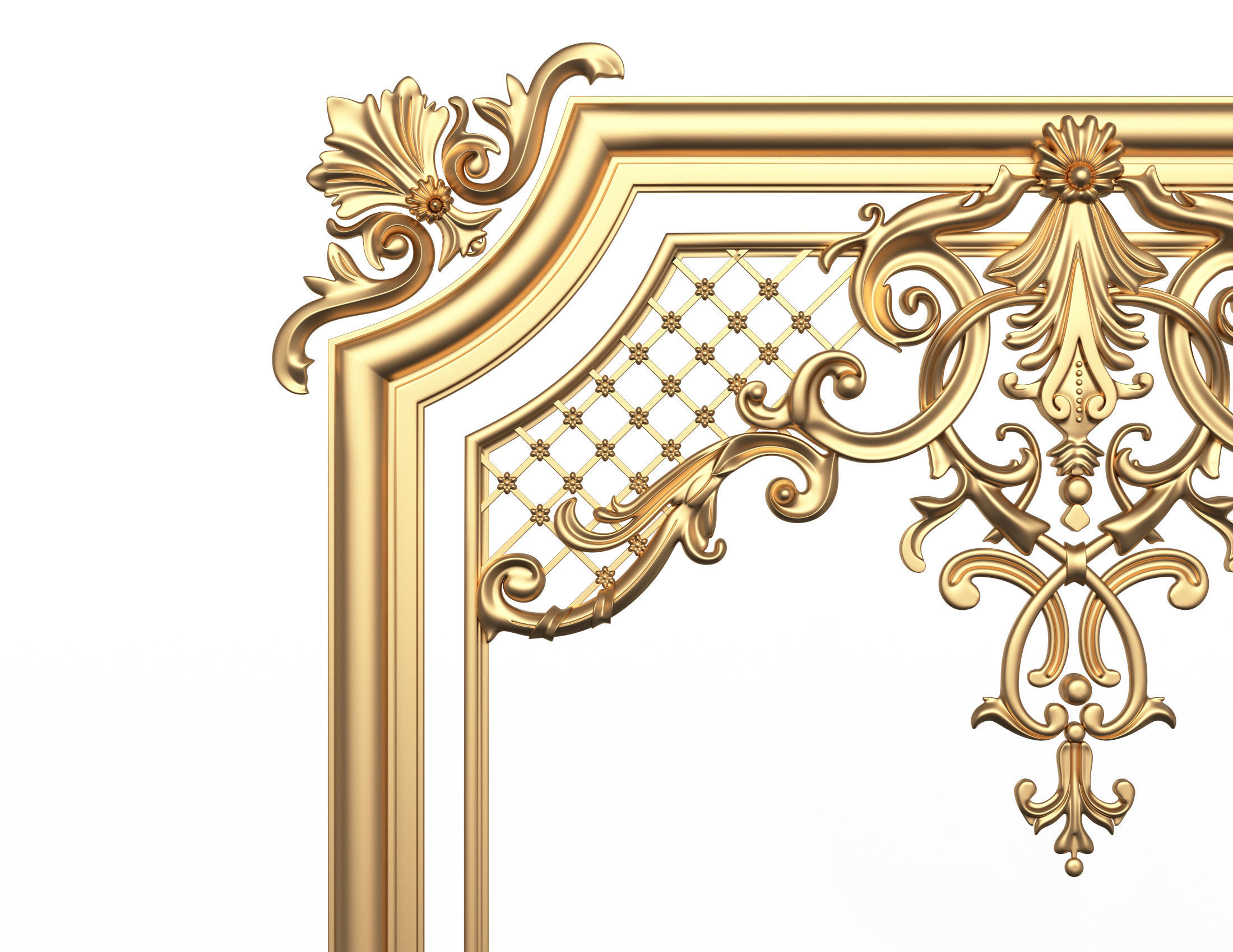 Collection of 40 Classic Carvings 01 Low-poly 3D model_17