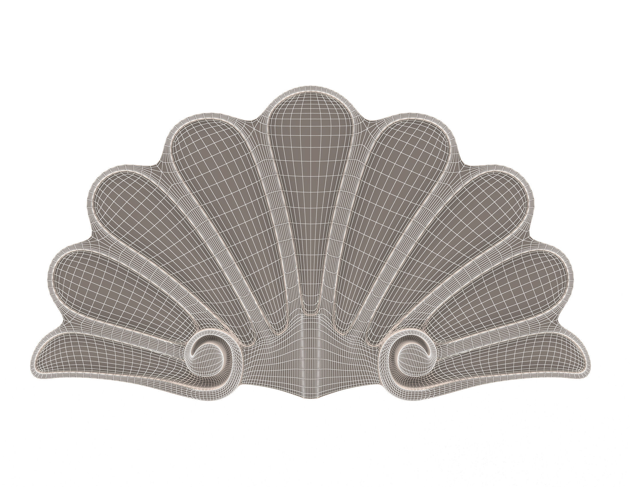 Collection of 40 Classic Carvings 01 Low-poly 3D model_142