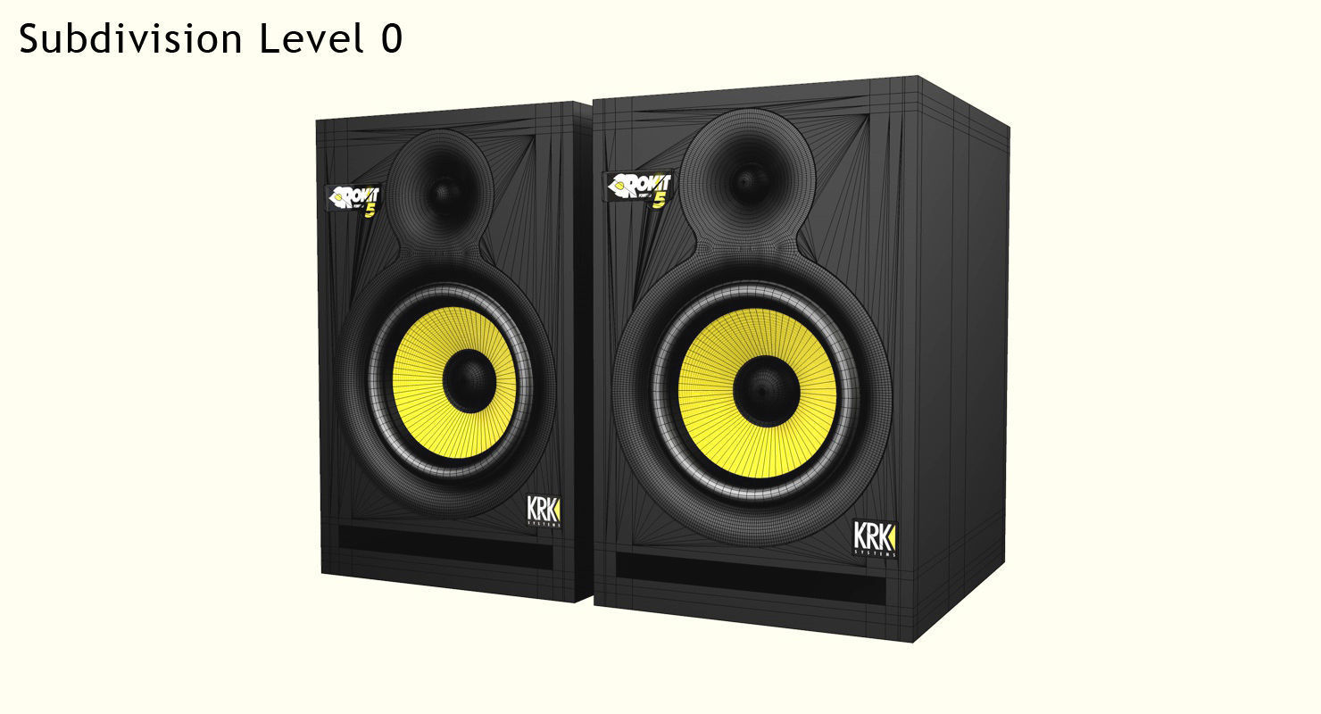 Speakers KRK Rokit 5 G3 3D model_18
