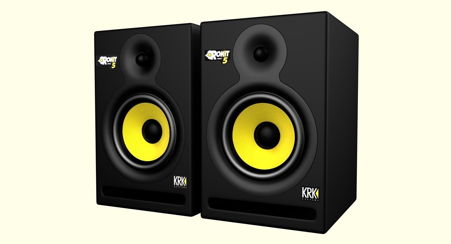 Speakers KRK Rokit 5 G3 3D model_1