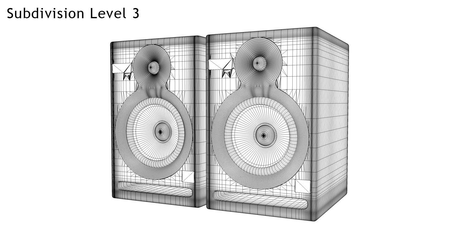 Speakers KRK Rokit 5 G3 3D model_11