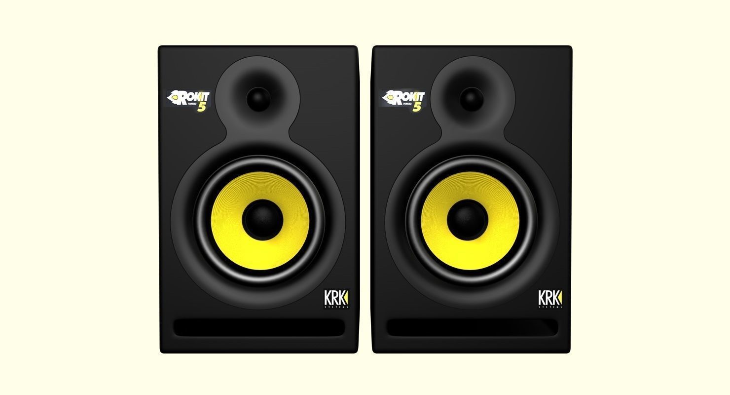 Speakers KRK Rokit 5 G3 3D model_2