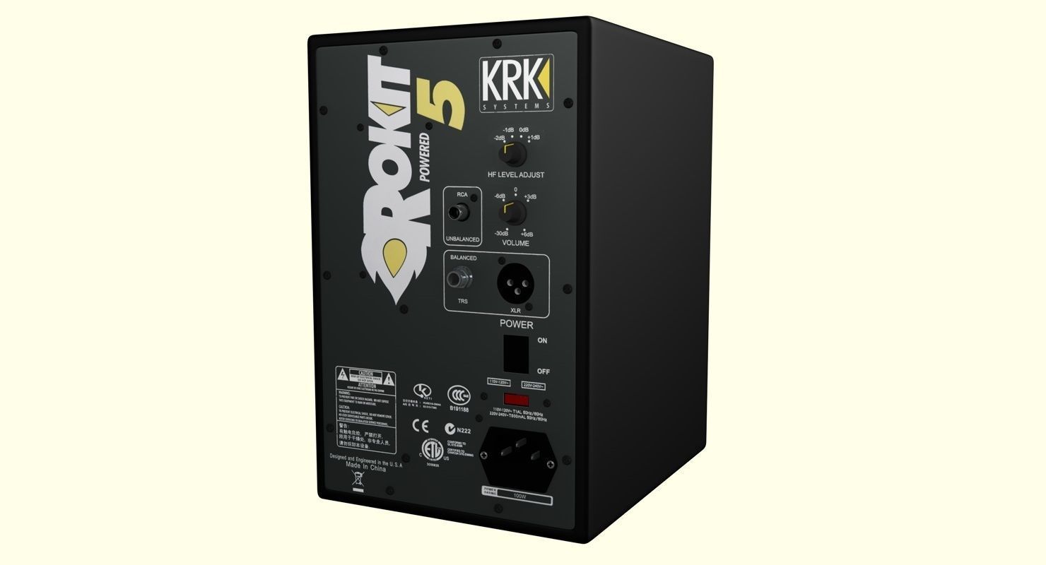 Speakers KRK Rokit 5 G3 3D model_5