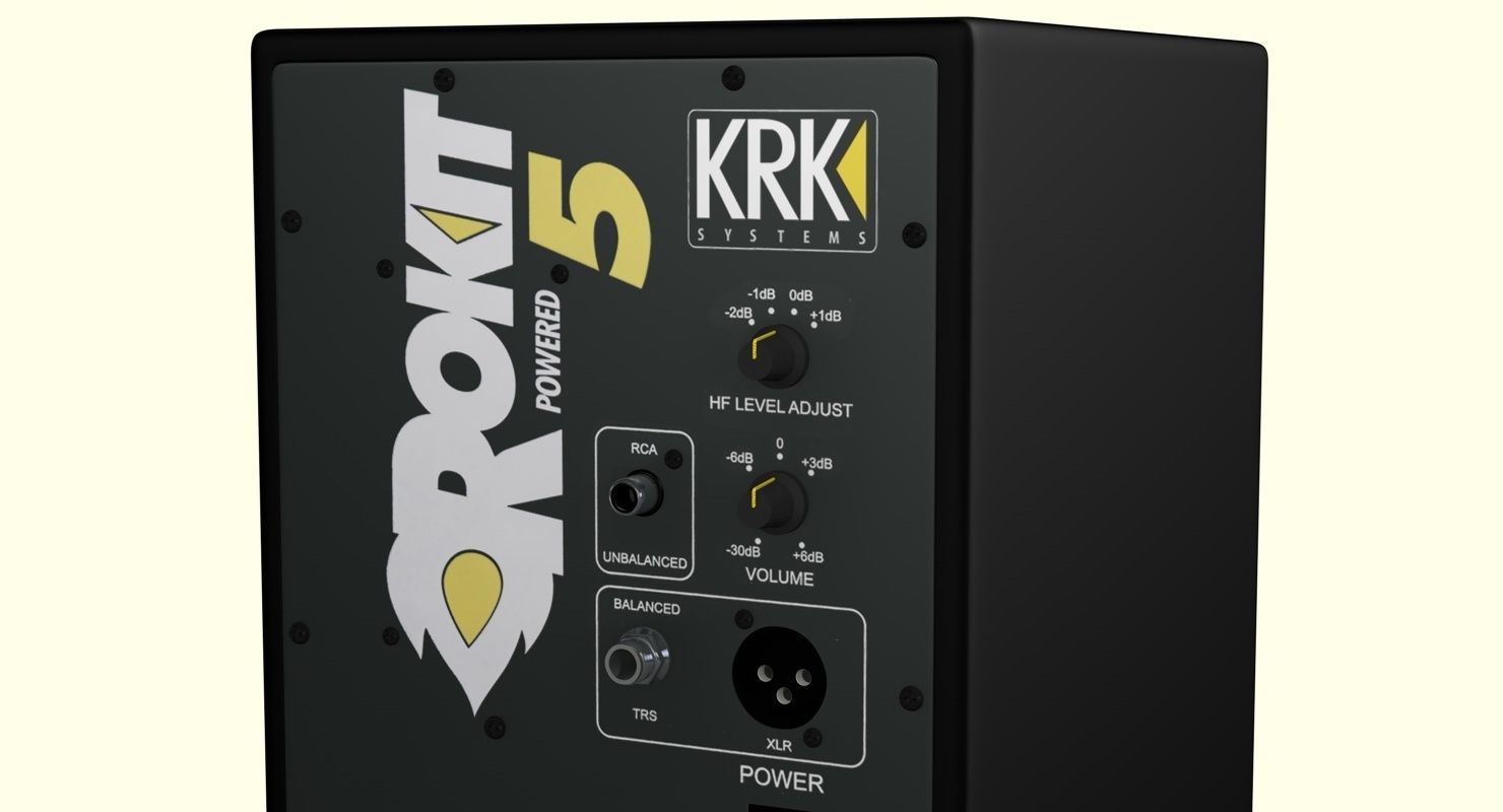 Speakers KRK Rokit 5 G3 3D model_6