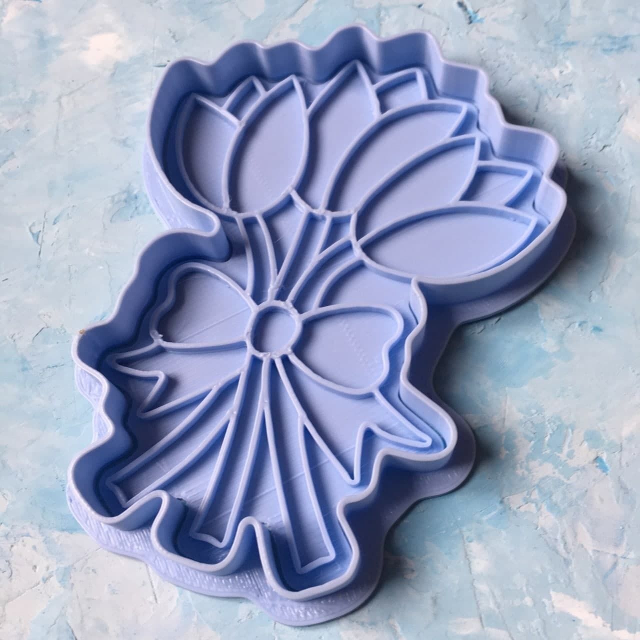 Tulip Cookie Cutter 3D print model_2