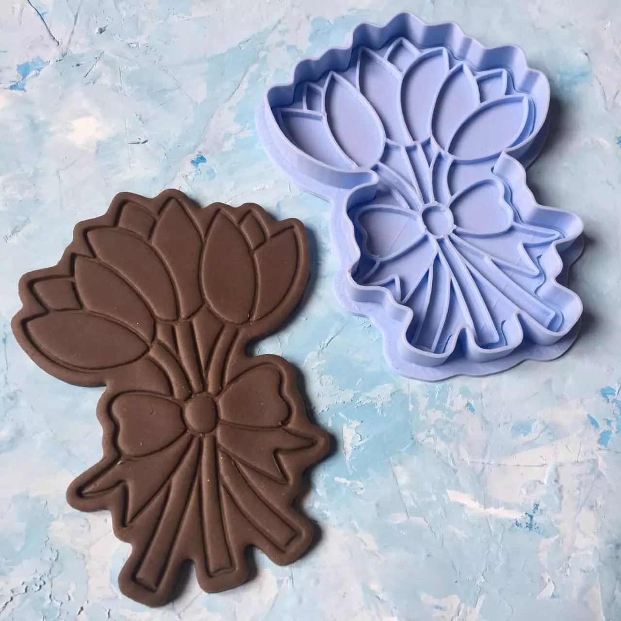 Tulip Cookie Cutter 3D print model_0