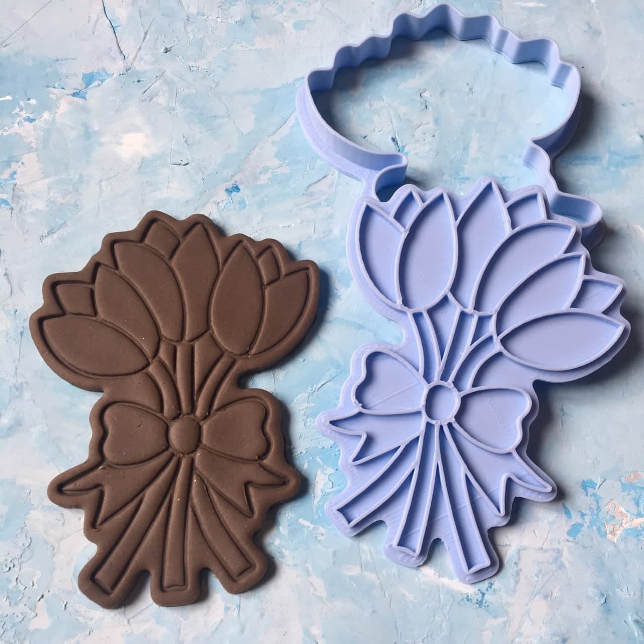Tulip Cookie Cutter 3D print model_1