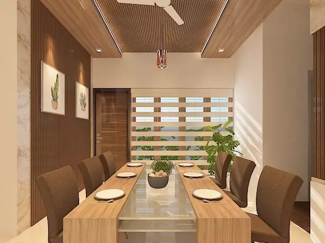 Kitchen model modern dining room interior design 3D print model