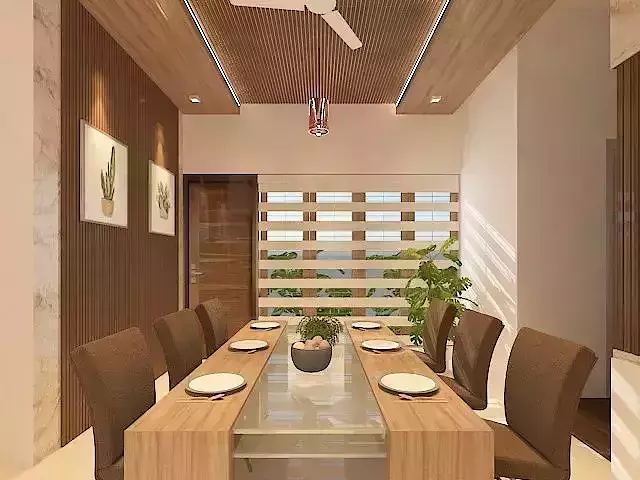 Kitchen model modern dining room interior design 3D print model