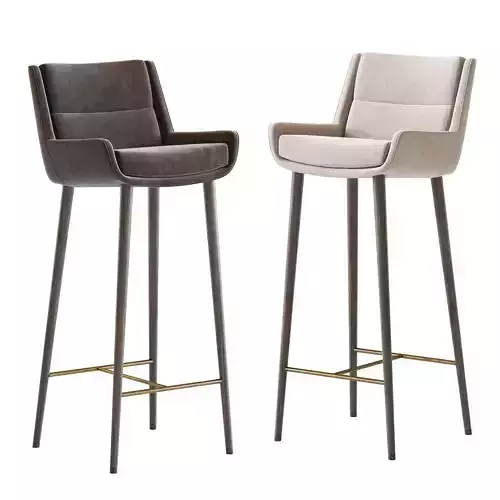 Naughtone Hush Barstool 3D model