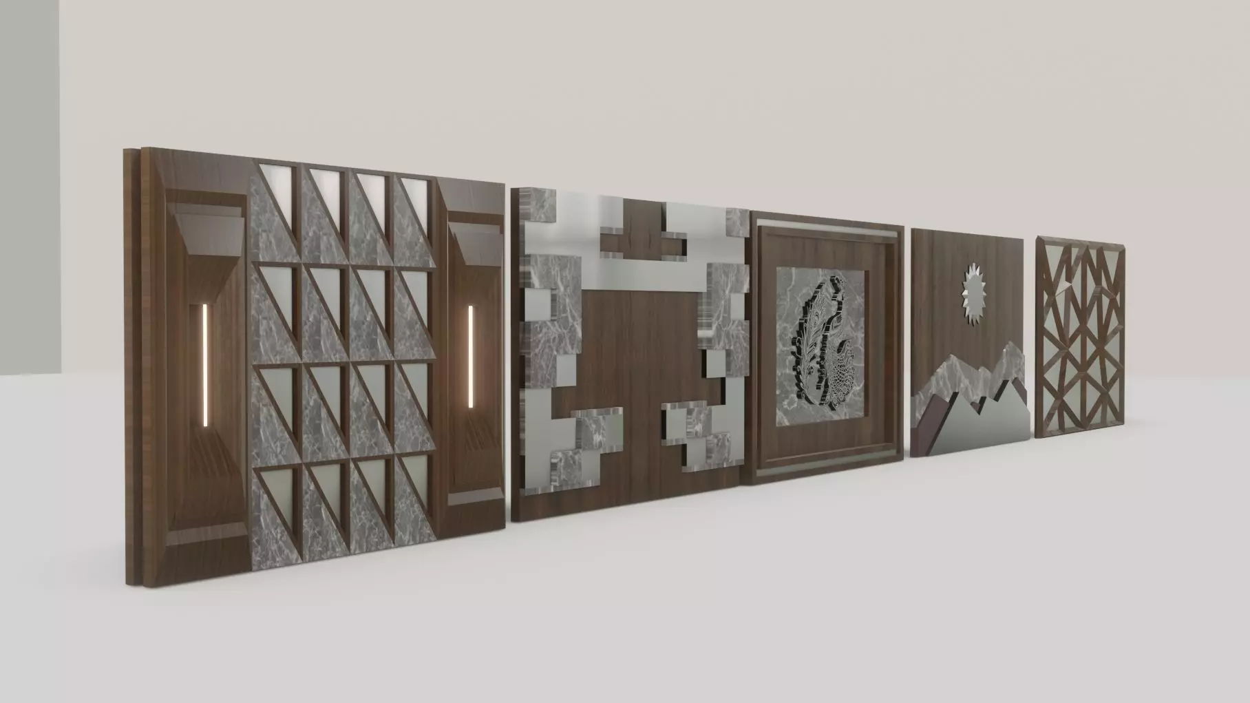 Wall Decor Low-poly 3D model_0