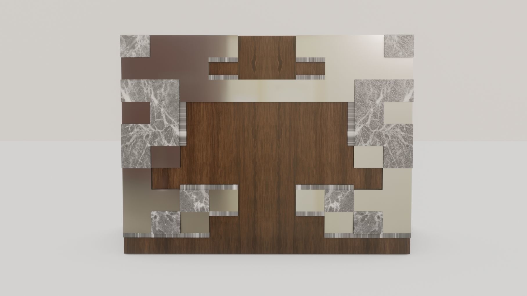 Wall Decor Low-poly 3D model_5