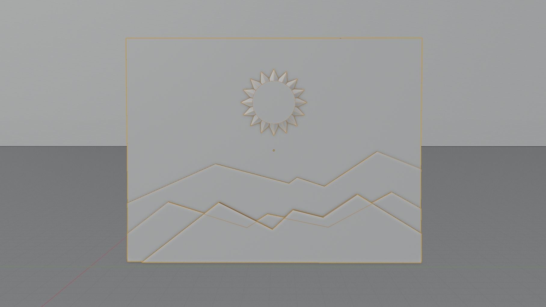 Wall Decor Low-poly 3D model_8