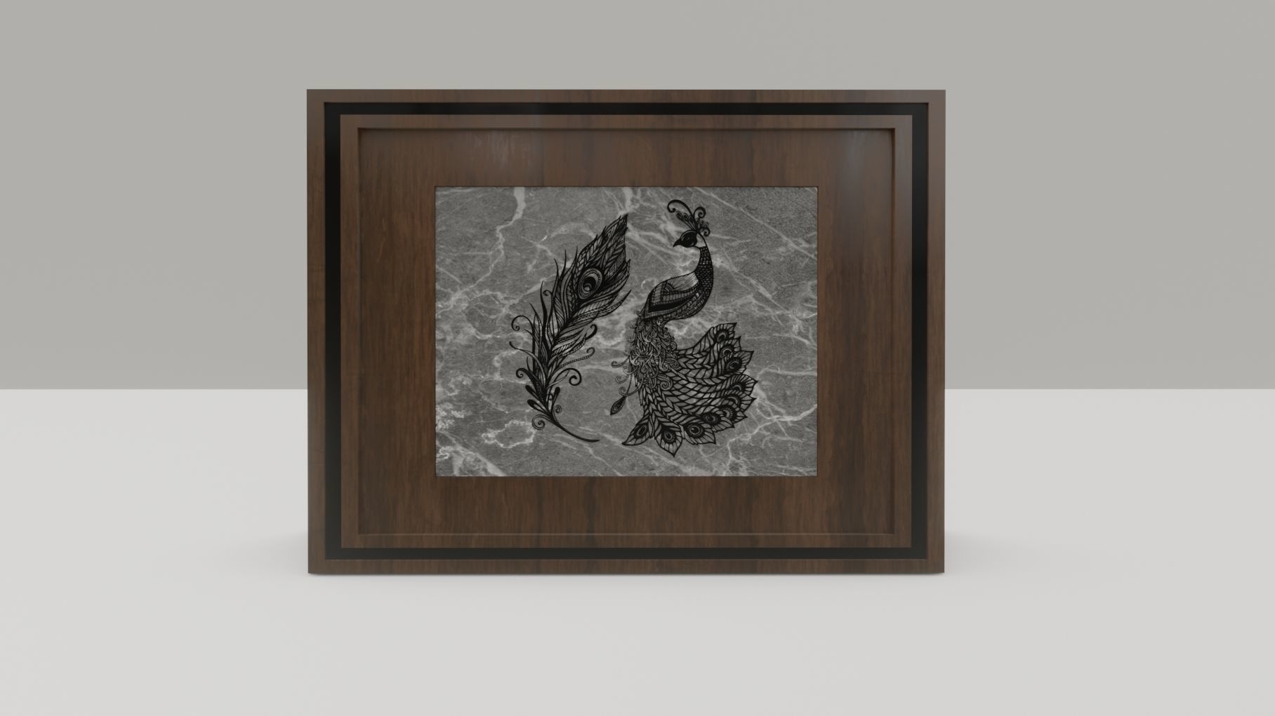 Wall Decor Low-poly 3D model_2