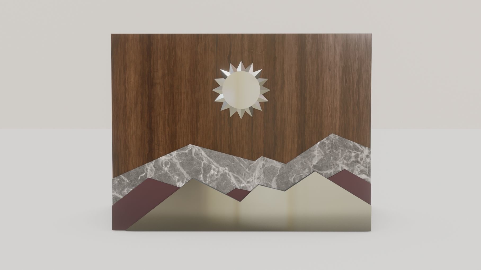 Wall Decor Low-poly 3D model_7