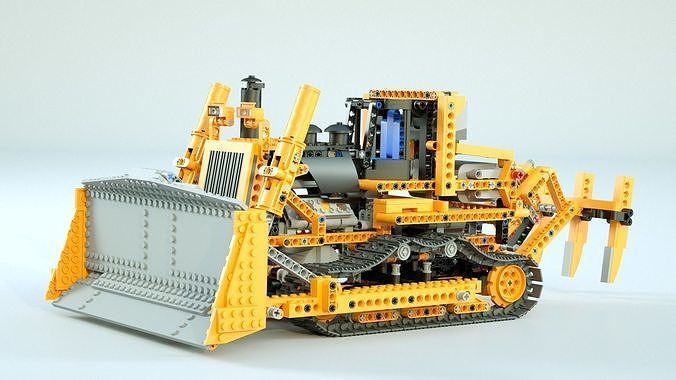 LEGO Motorized Bulldozer 3D model
