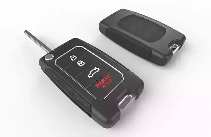 Car key Model 9 Low-poly 3D model