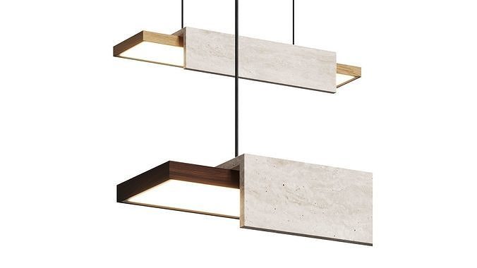 Davani Parallel Sl Pendant Lamp 3D model