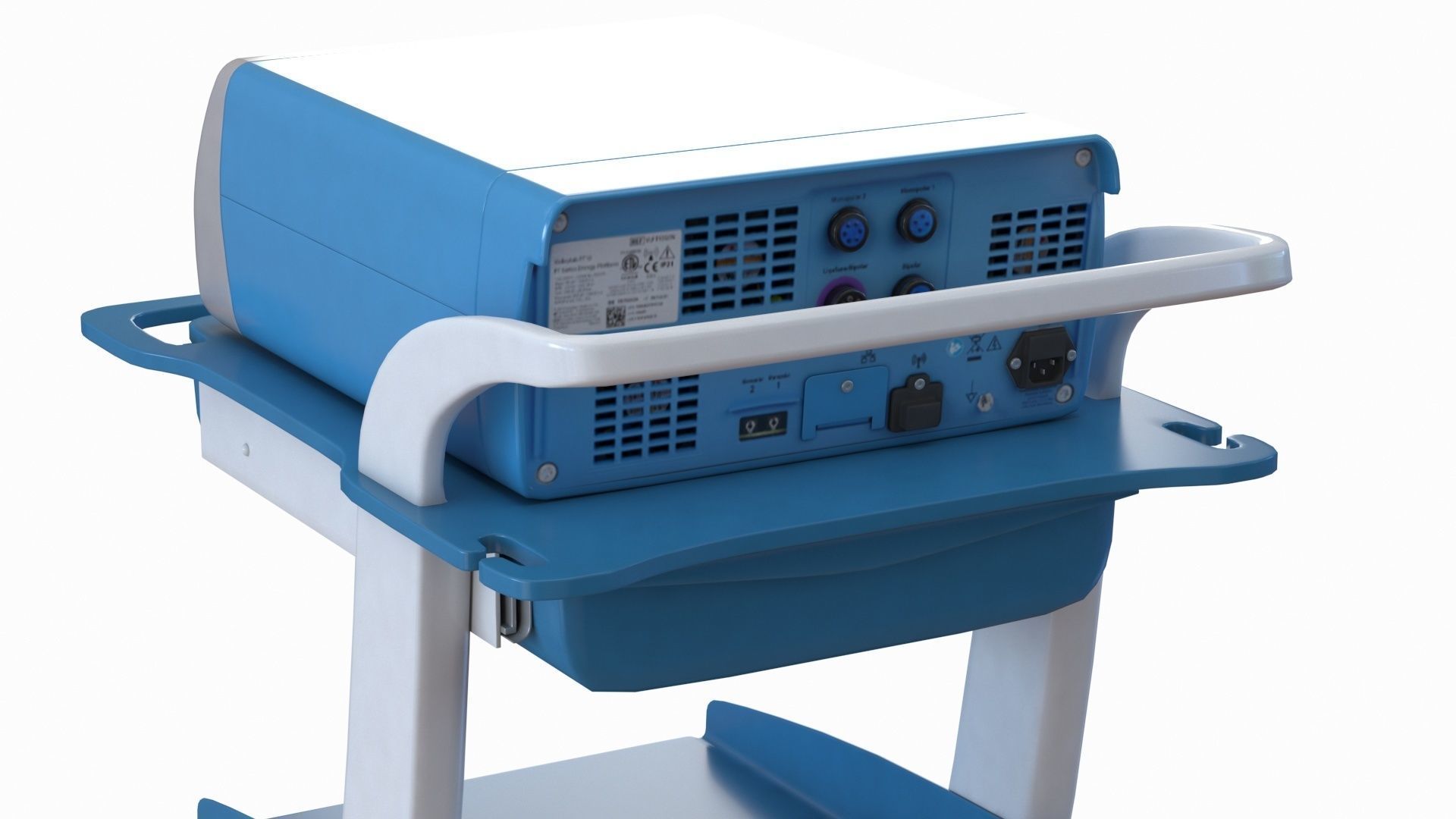 Electrosurgical Unit Cart Low-poly 3D model_5