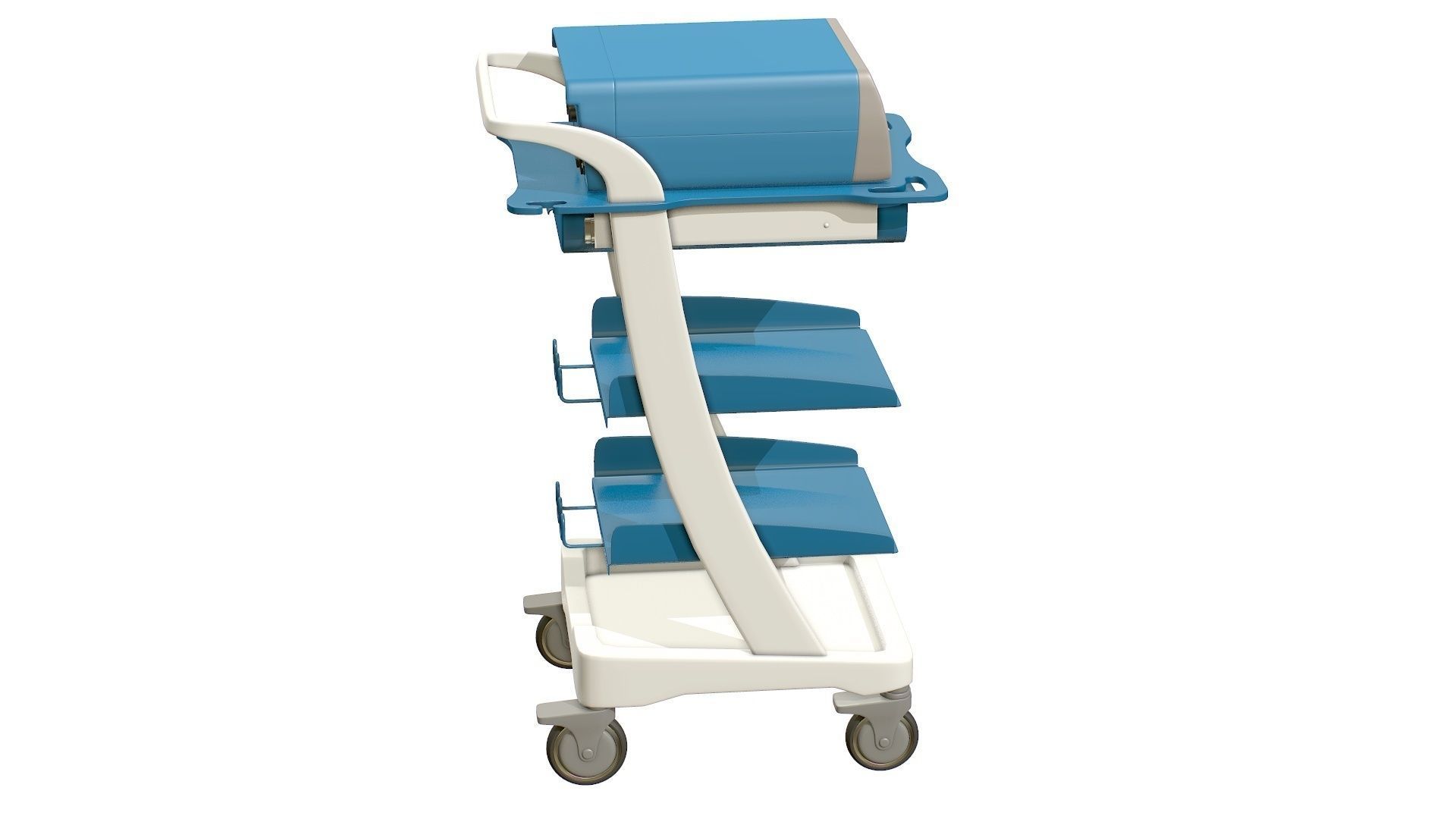 Electrosurgical Unit Cart Low-poly 3D model_9