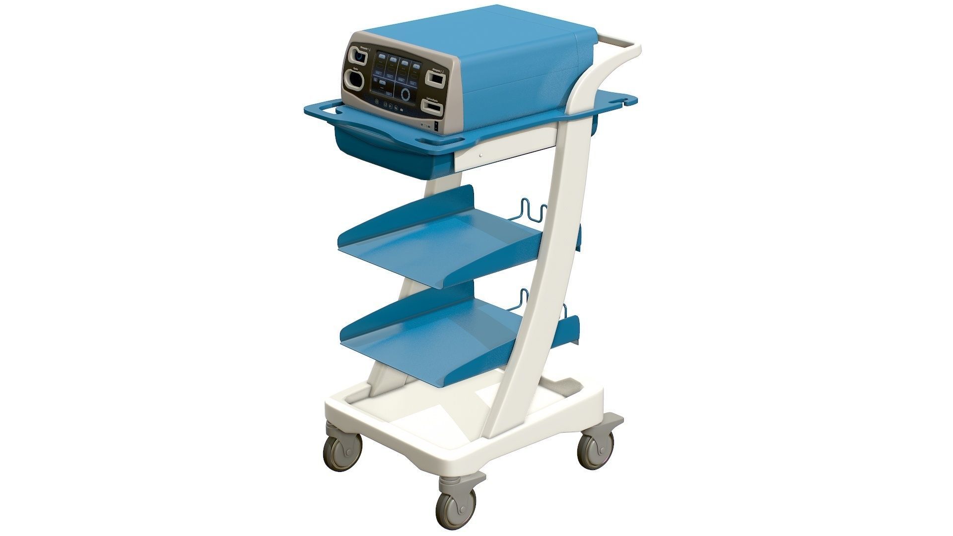 Electrosurgical Unit Cart Low-poly 3D model_15