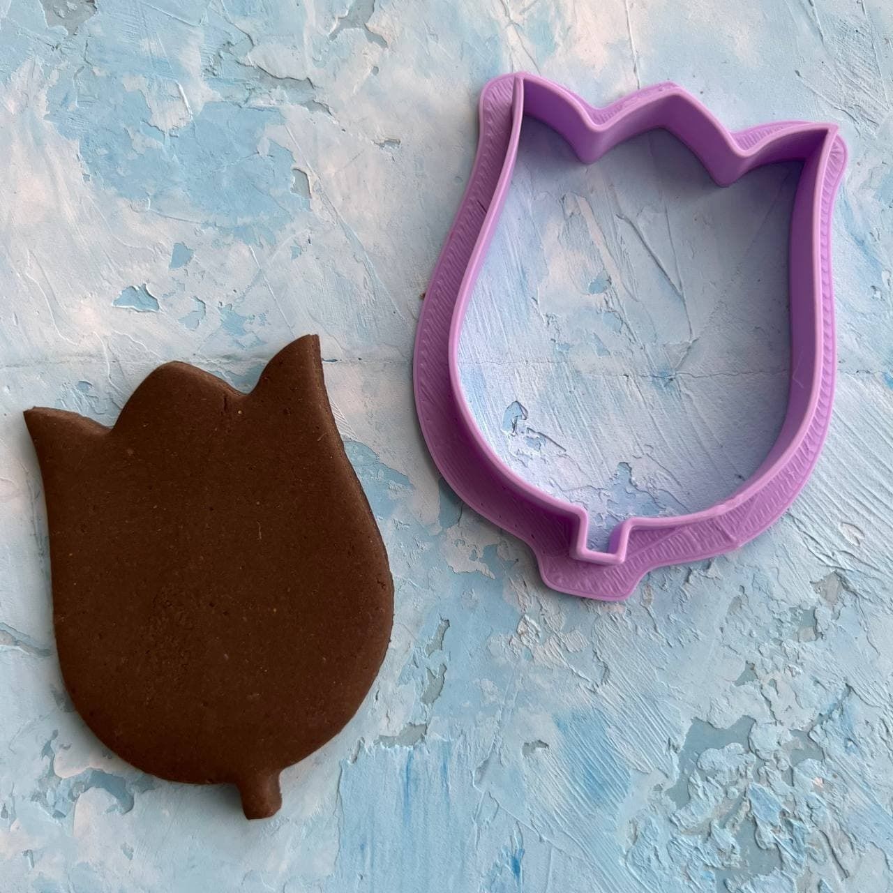 Tulip Cookie Cutter 3D print model_1