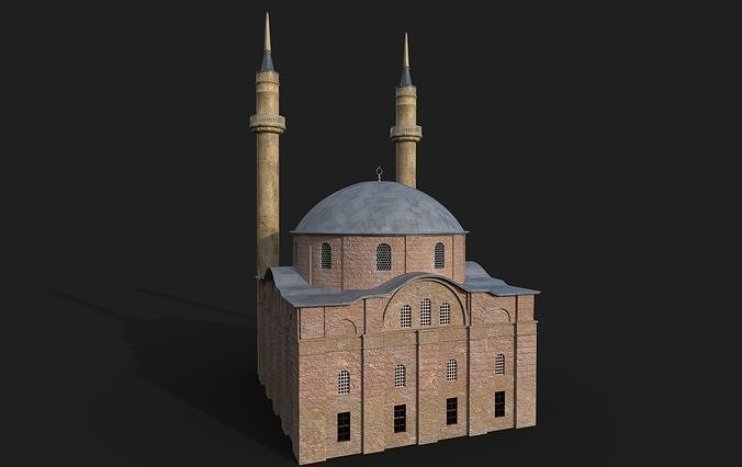 Emir Sultan Mosque Model Low-poly 3D model