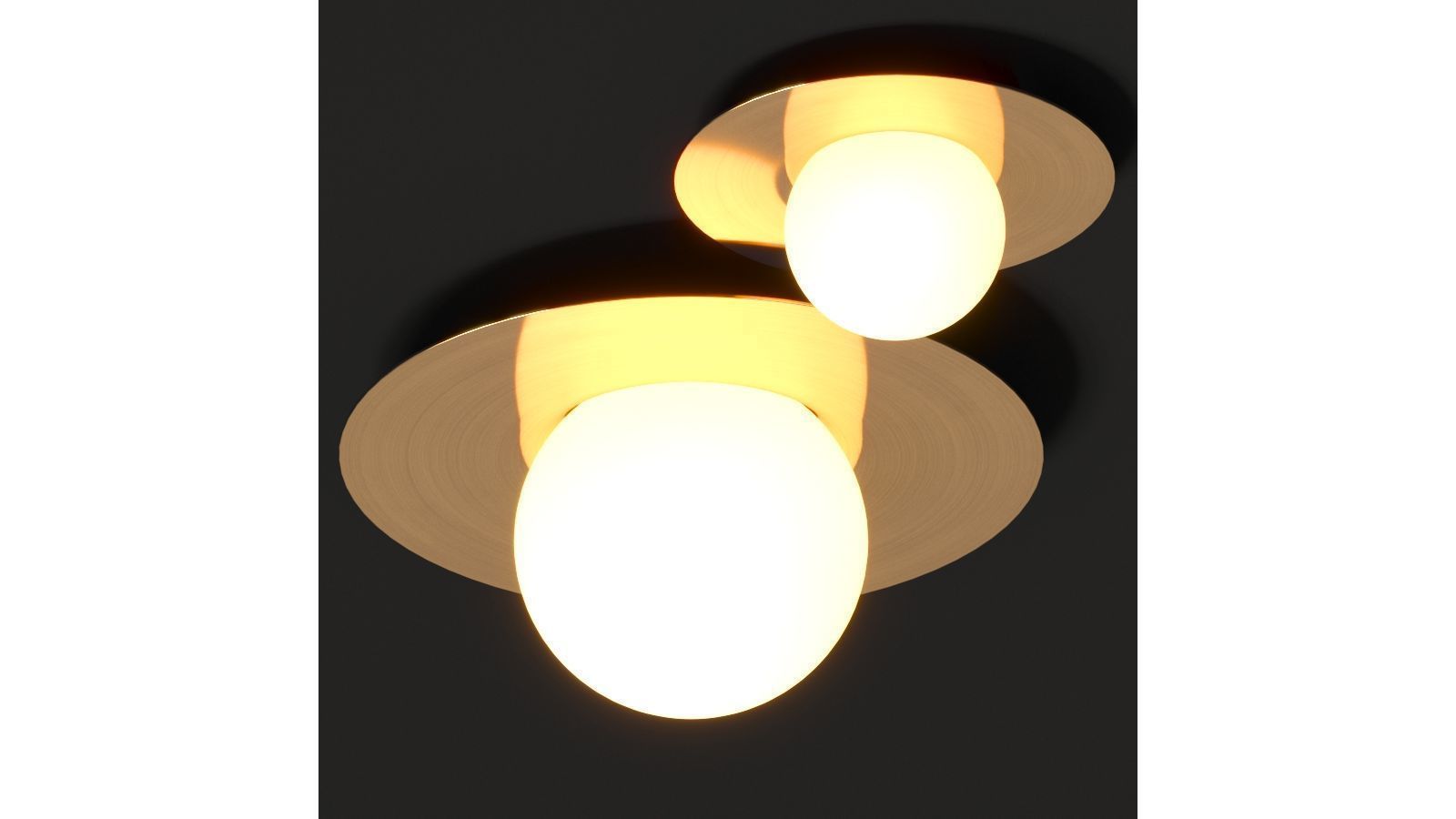 Miloox Hat Ceiling Lamps 3D model_1