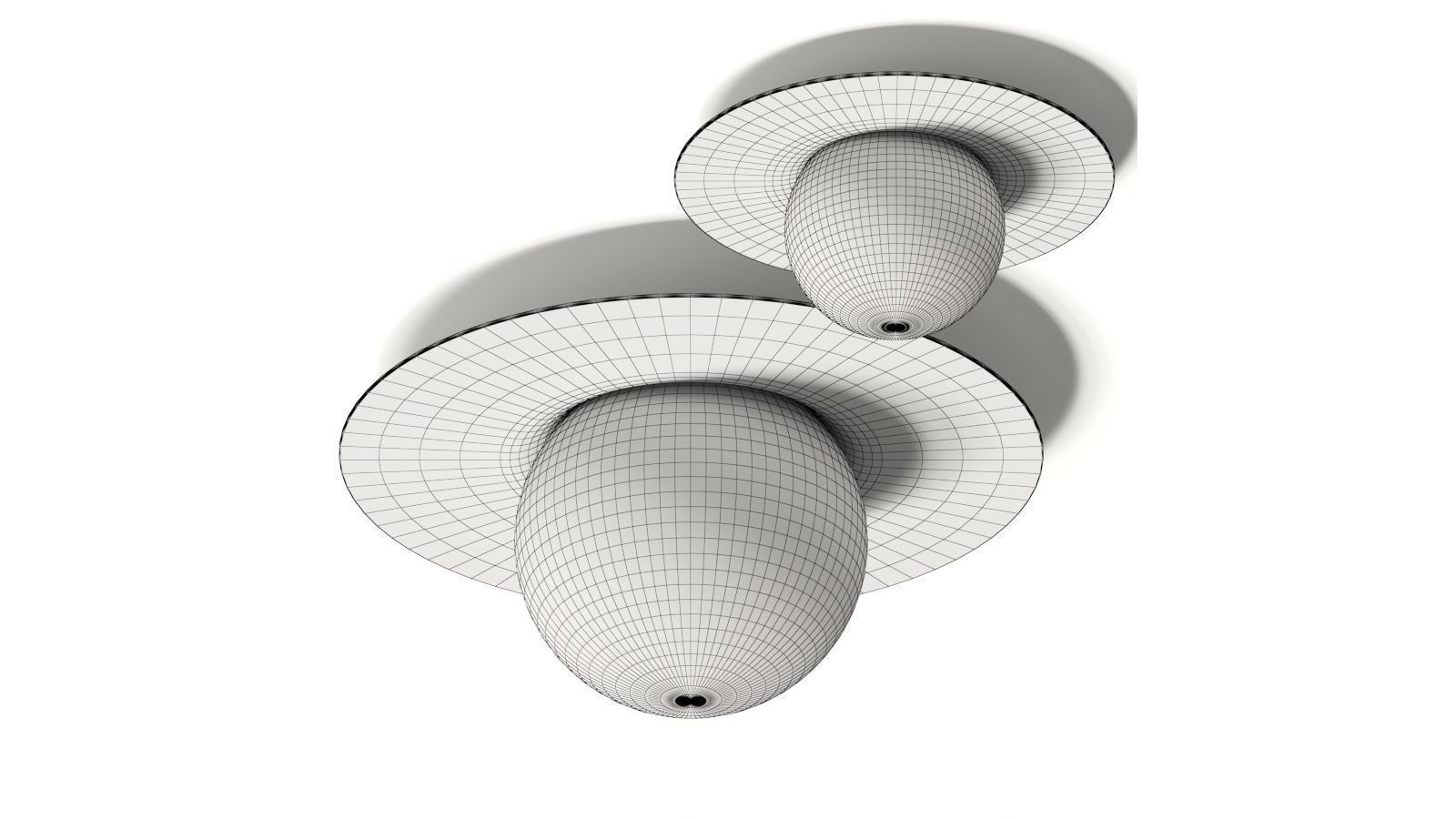 Miloox Hat Ceiling Lamps 3D model_2