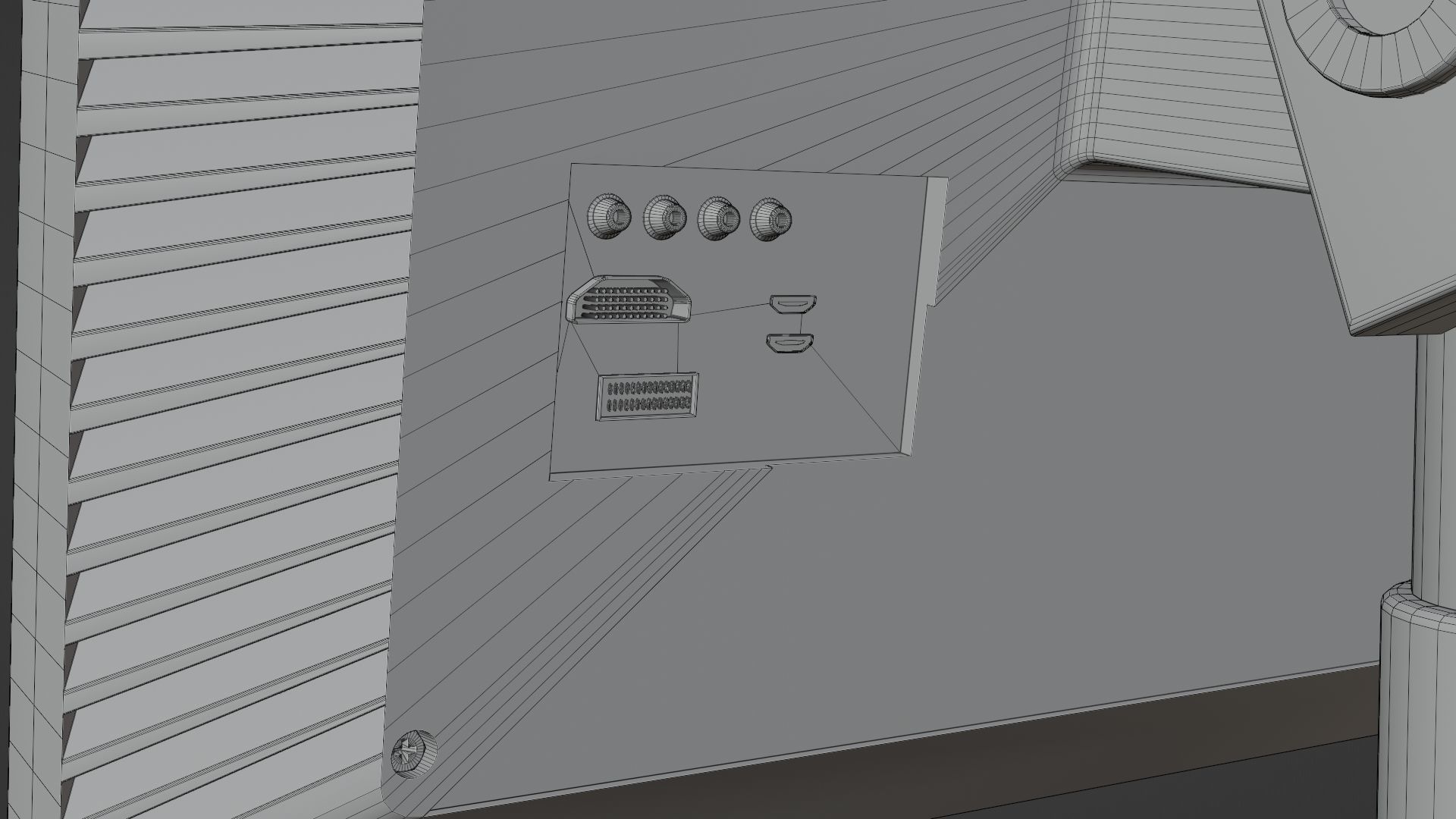 Monitor 3D model lcd stand 3D model_9