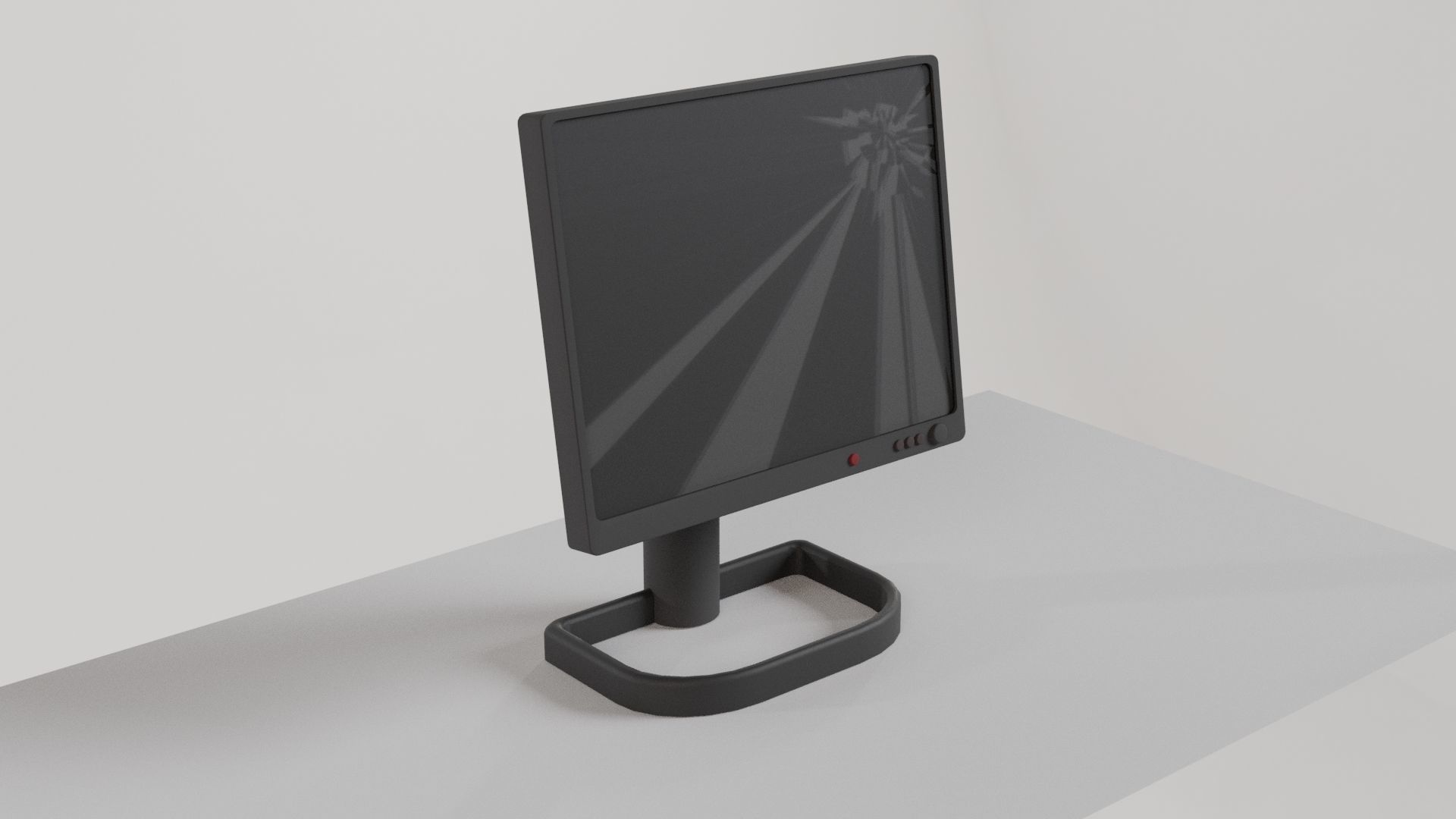 Monitor 3D model lcd stand 3D model_3