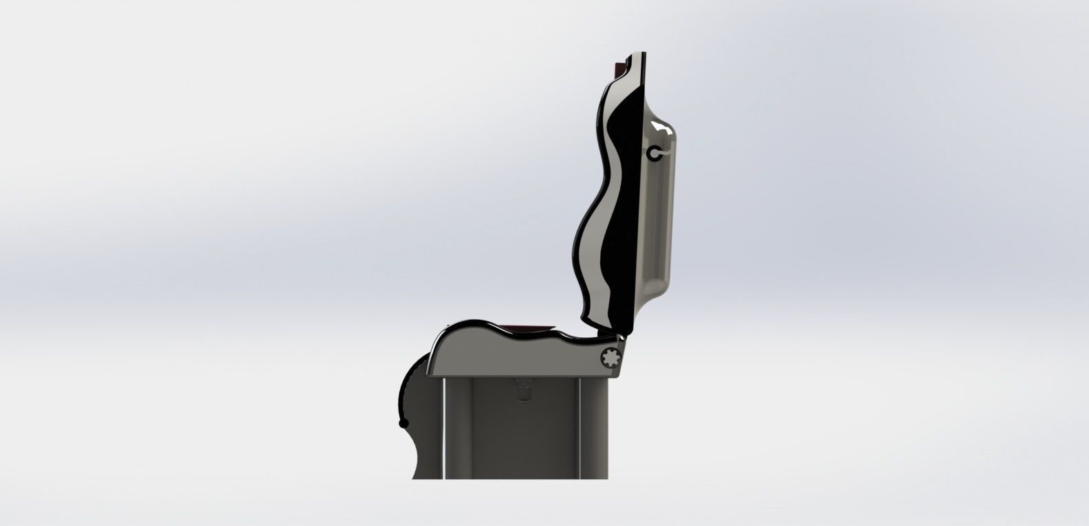 Truck Seat with Toilet 3D model_3