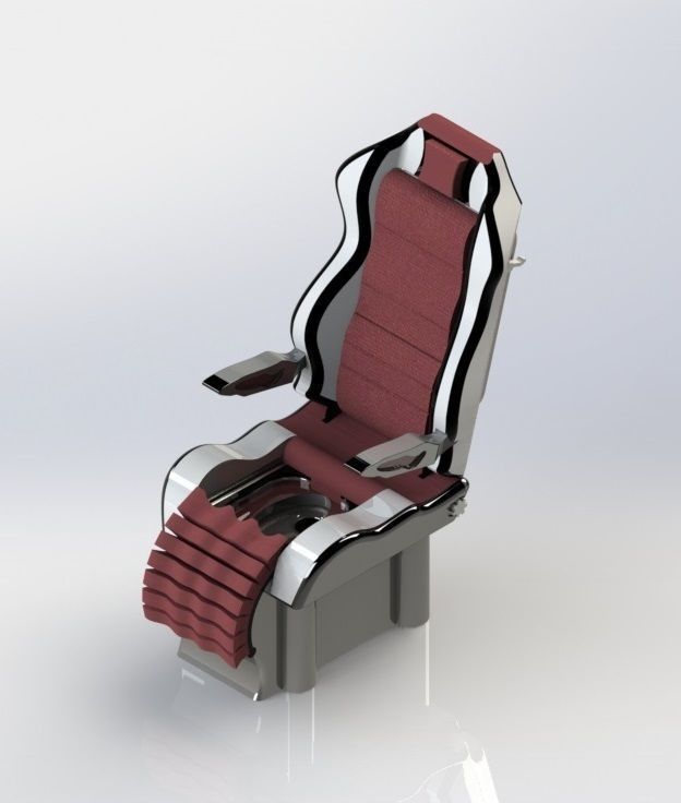 Truck Seat with Toilet 3D model_6
