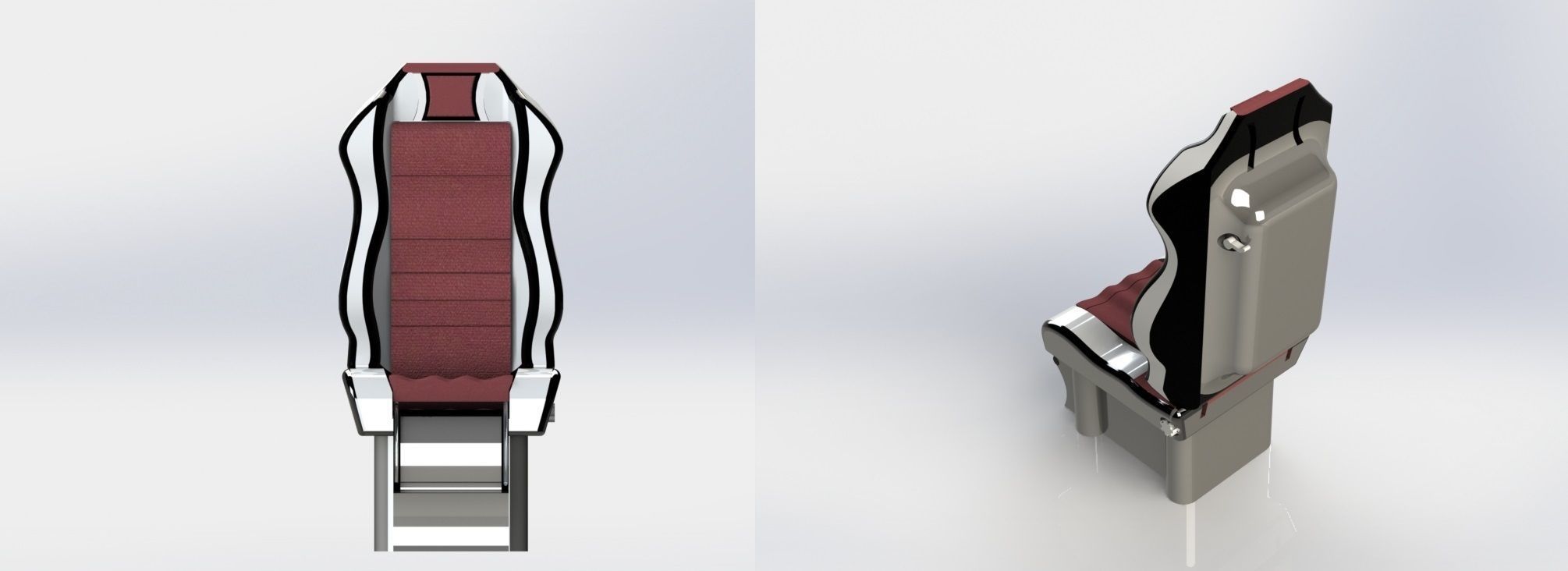 Truck Seat with Toilet 3D model_7