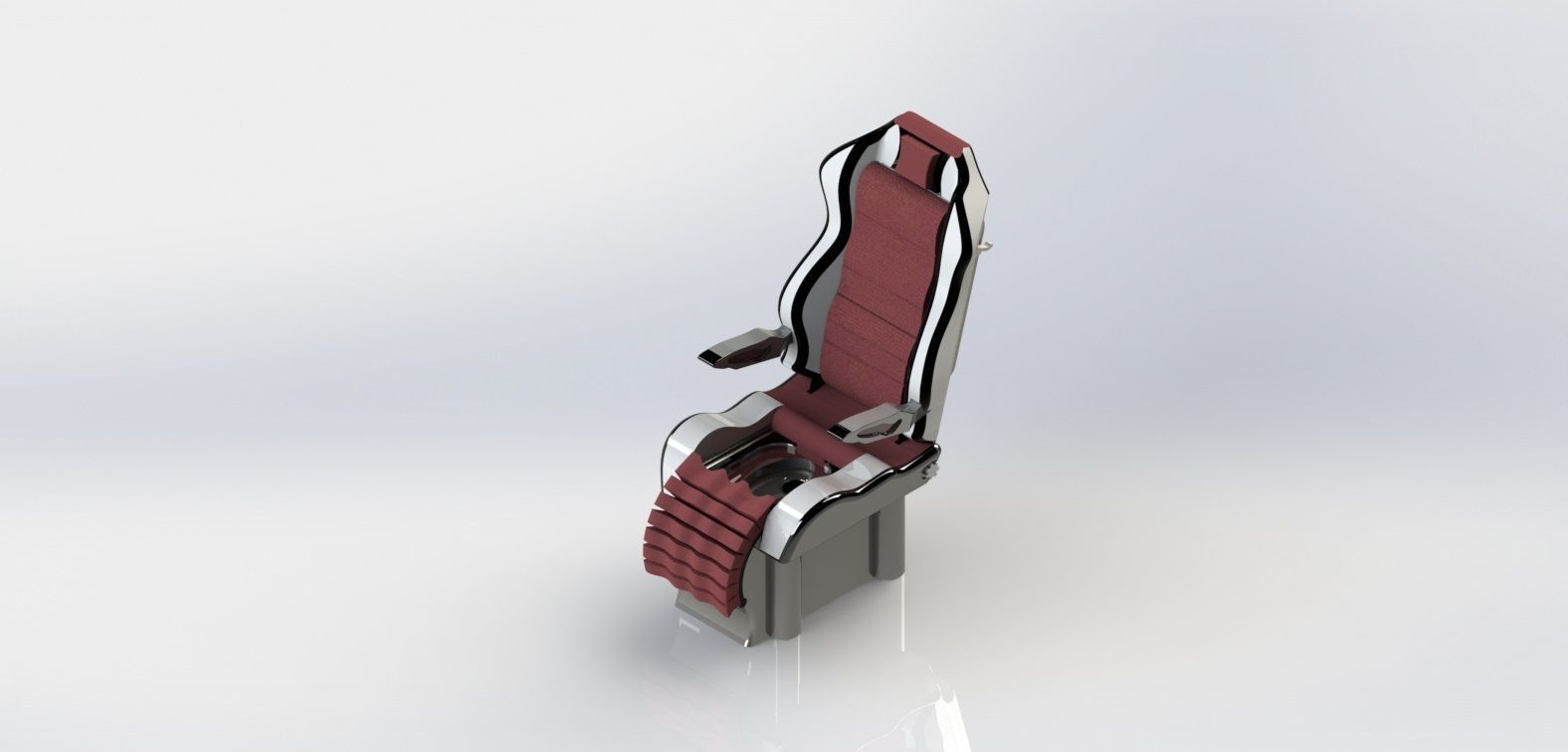 Truck Seat with Toilet 3D model_4